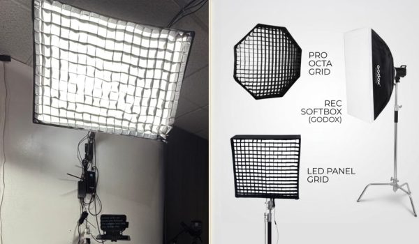 Godox softbox lights for professional podcast filming